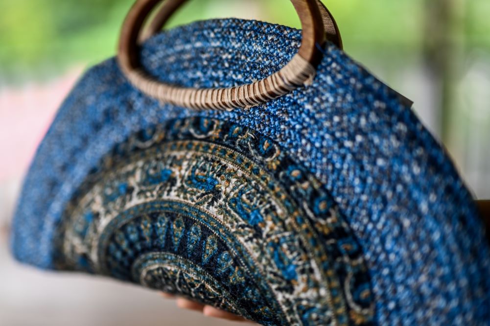 Cartera Abanico Azul
